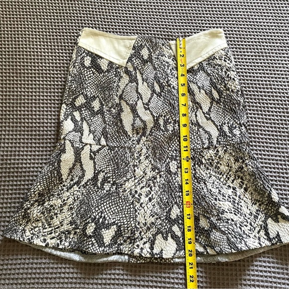 Yigal Azrouel Skirt Python Snake Print Leather - Picture 3 of 12